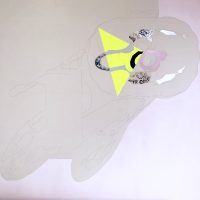 Unapologetic — Romantic Notions of a Modern Woman 72" × 72" acrylic & graphite on canvas 2017